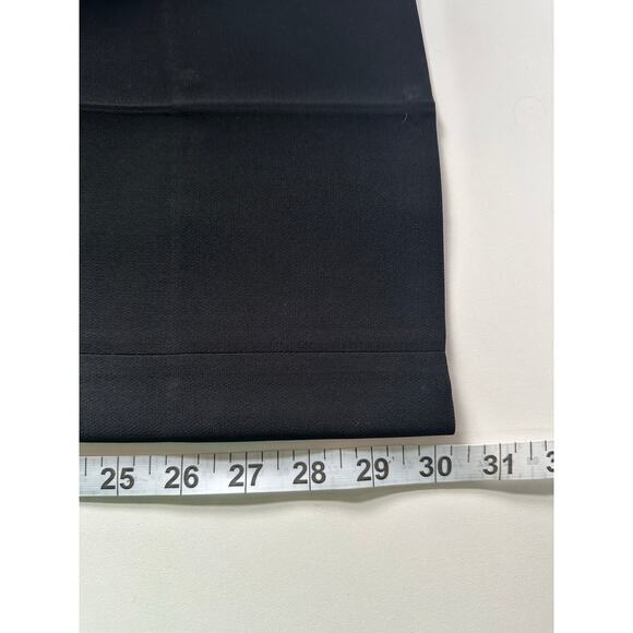 MM Lafleur Black Trouser Slacks Relaxed Straight Leg Sz 6 Adjustable Hem Career - Picture 9 of 13